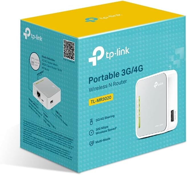 TP-Link N150 3G/4G (TL-MR3020) Wireless Portable Router with Access Point/WISP/Router Modes