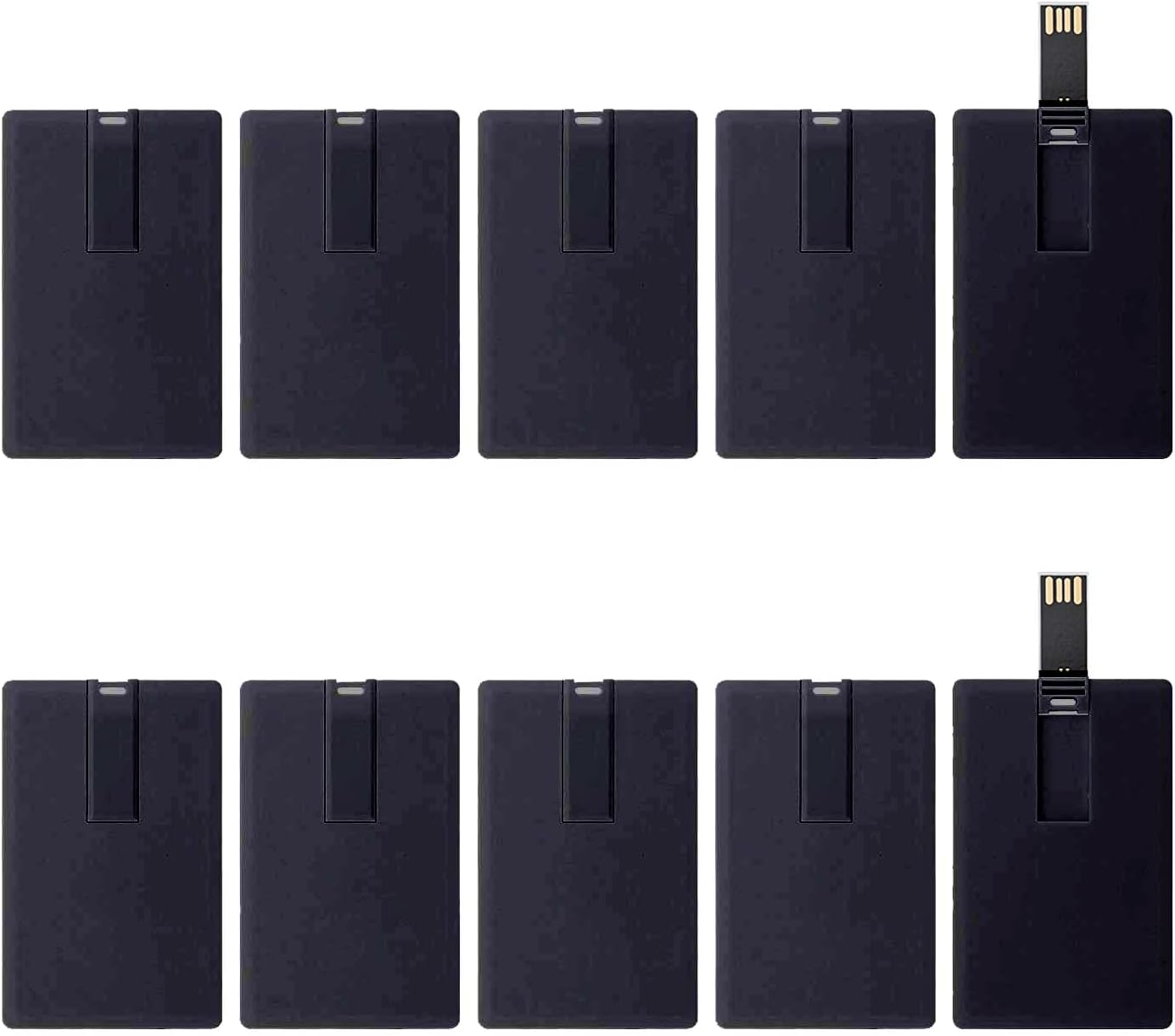 KINMIN 1GB 10 Pack Credit Card USB Flash Drive Business Card Bank Card Shape Flash Drive Memory Stick Key Credit USB
