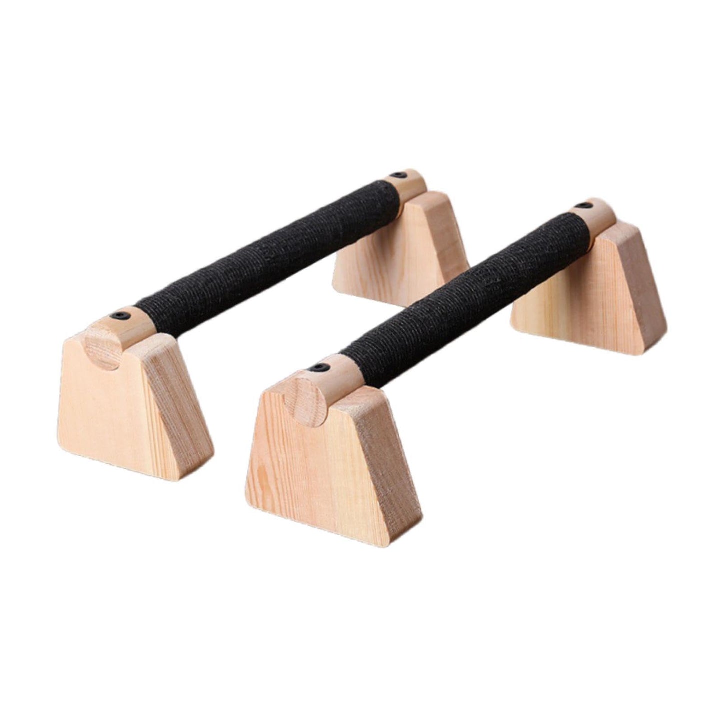 Colaxi 2Pcs Push up Bar Parallettes Bar for Adults Non Slip Wood Push up Stand for Home Gym Floor Workout Fitness Gymnastics, 30CM