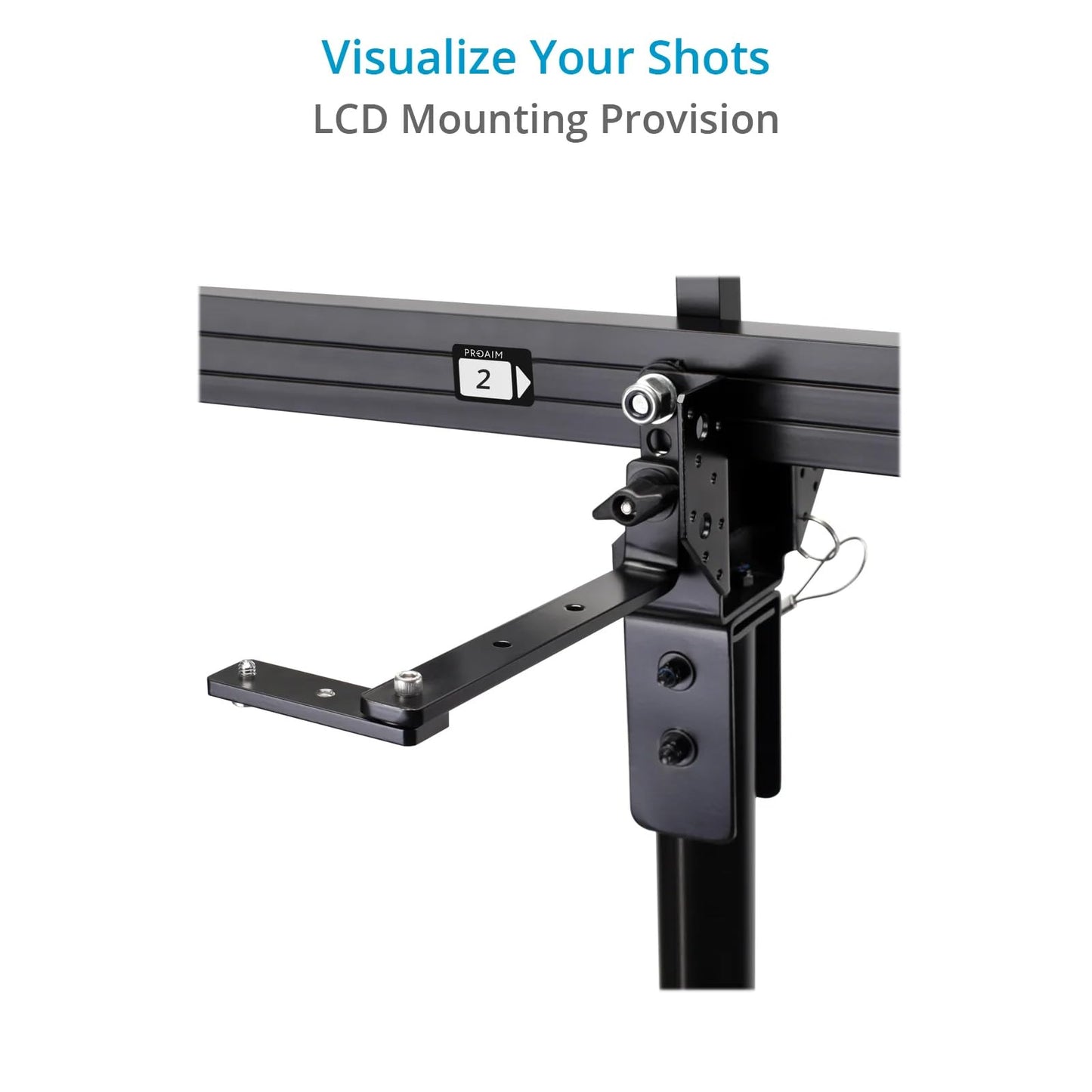 PROAIM 9ft Camera Crane Jib Arm for 3-axis Gimbals, Pan-Tilt & Fluid Head. for Tripod w/ 33mm Pipe/Mast. for DSLR Video Cameras up to 8kg /17.6lb (P-9)