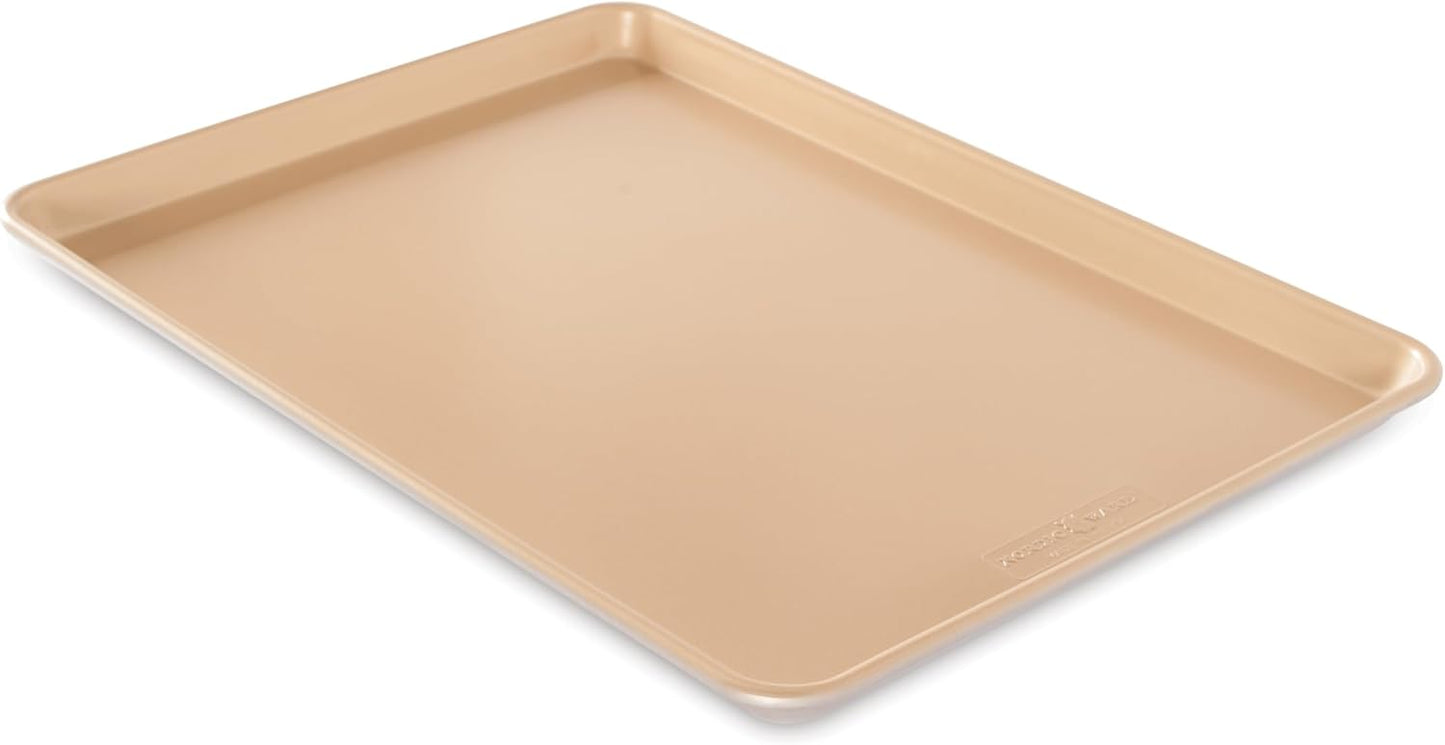 Nordic Ware Naturals Nonstick Baking Sheet - Extra Large Size for Easy Cooking & Cleanup