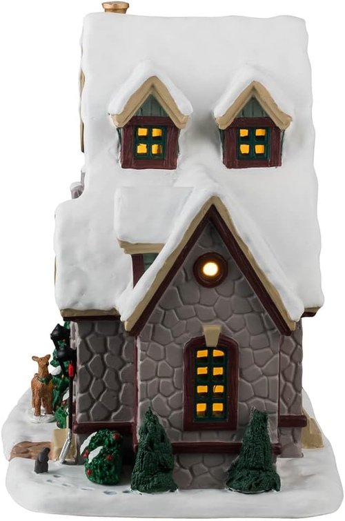 Lemax White Christmas Figurine - Festive Holiday Decor for Your Winter Wonderland Display