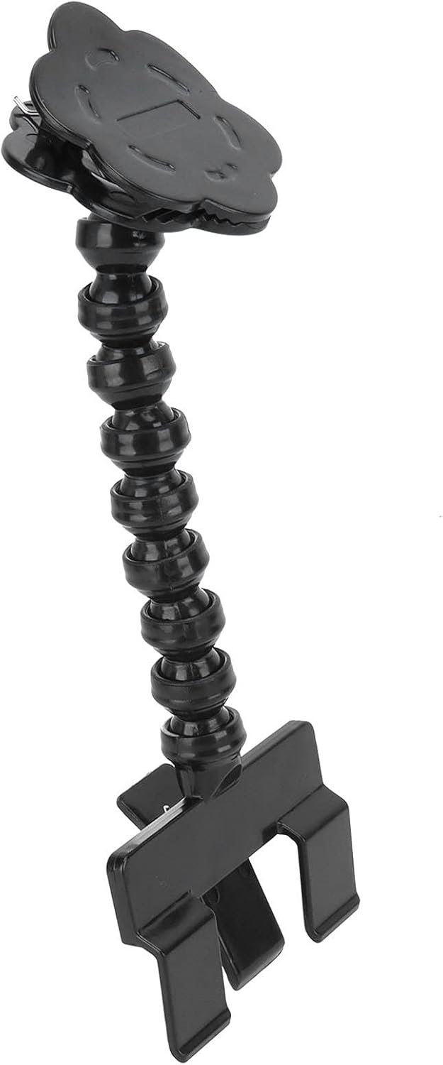 Bewinner Adjustable Pet Selfie Stick | Flexible Phone Holder with Flower Clamp for Cat & Dog Photography (Black)