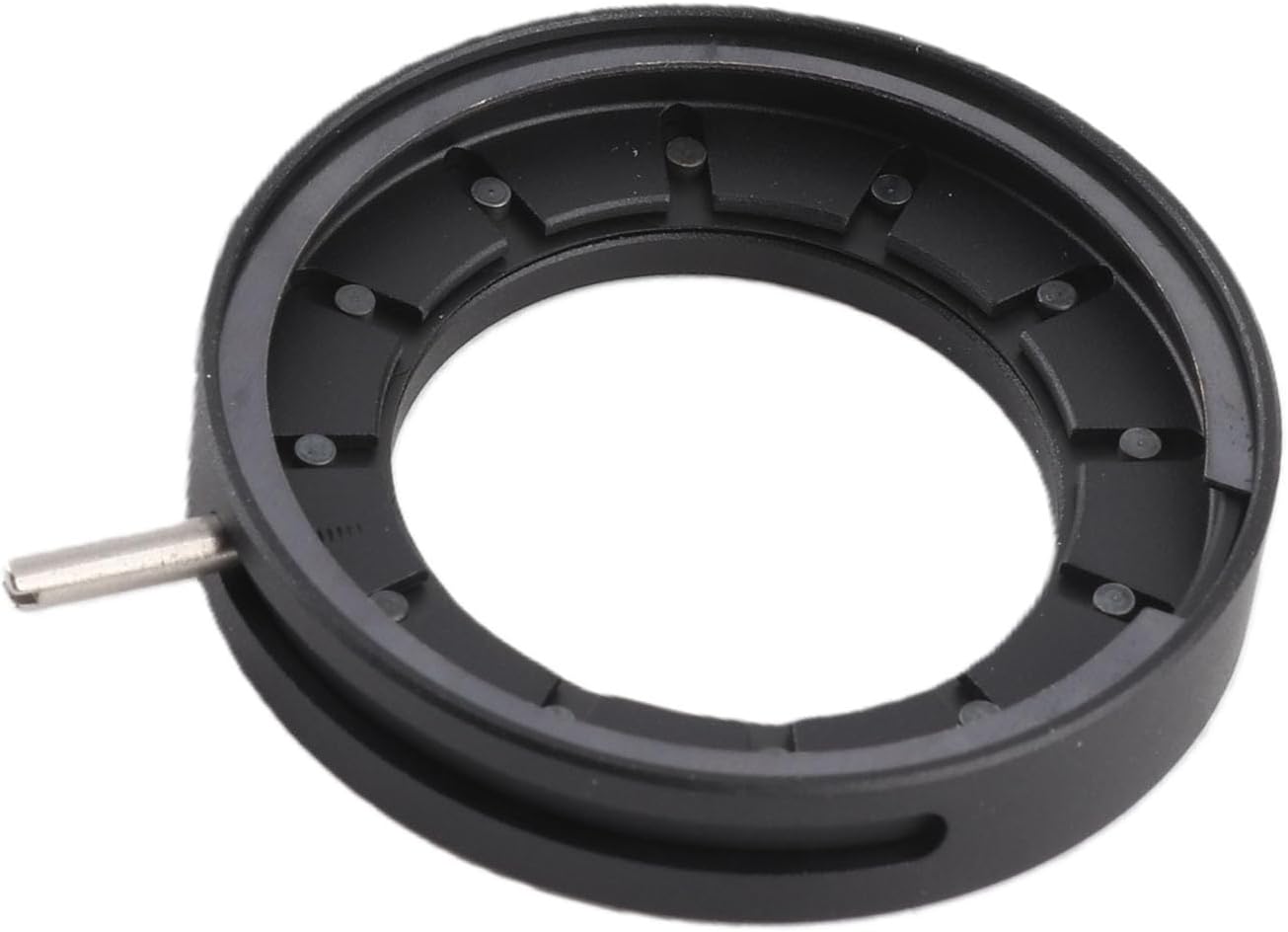 Fafeicy 14 Adjustable Aperture Diaphragm for Microscope, Optical Diaphragm with Blades Metal Lens, Microscope Accessory