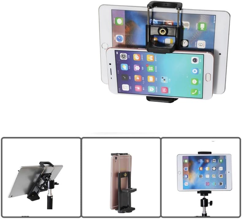 ThtRht 2 Pack 1/4 inch 2 1 Universal Tablet Tripod Mount Adapter with Standard Screw Thread in Phone Tripod Mount Clip