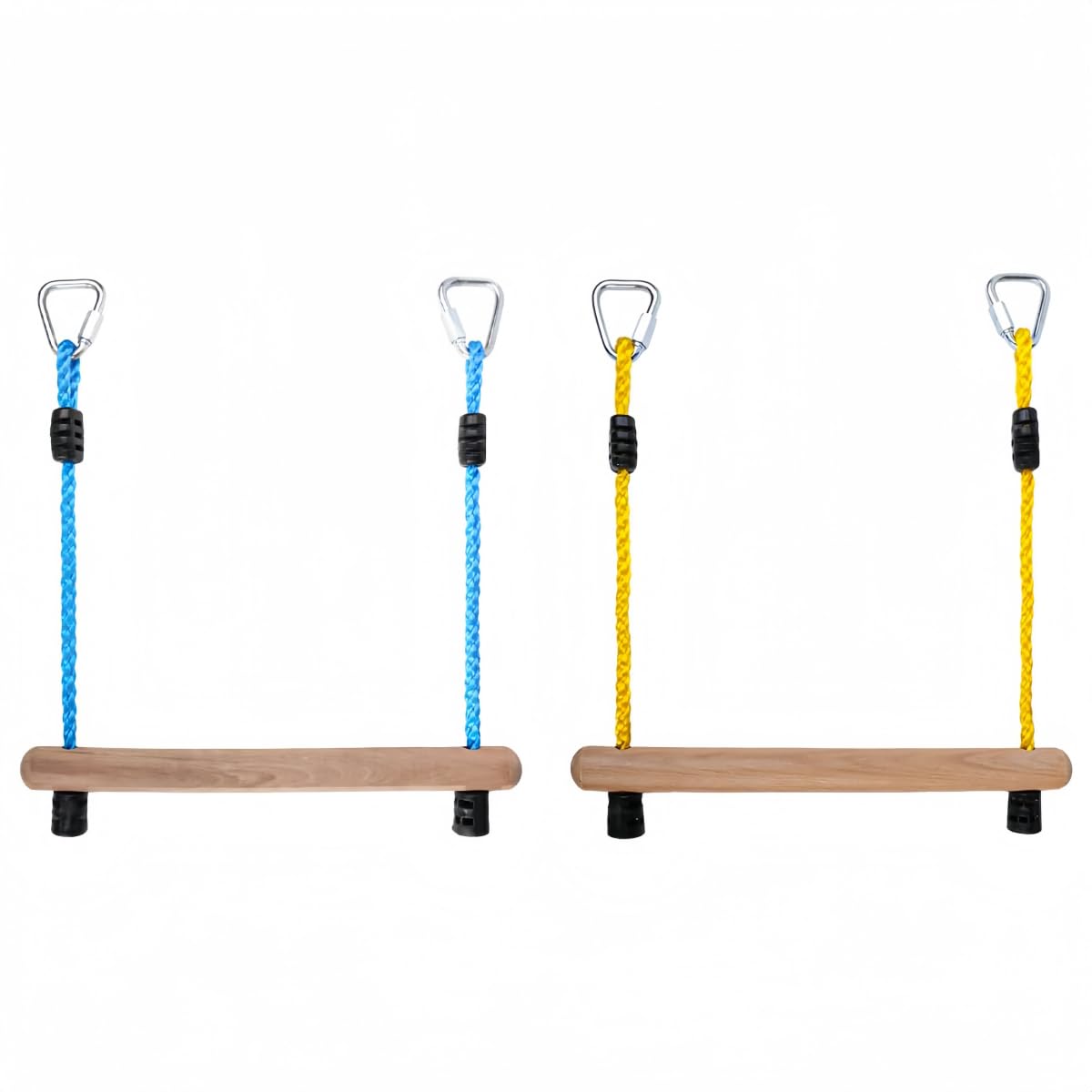 Ymeibe Kids Ninja Monkey Bars 2 Packs for Slackline Accessories for Slackline Obstacle Course for Backyard Attachments to Most Any Home Playground Equipment Sets