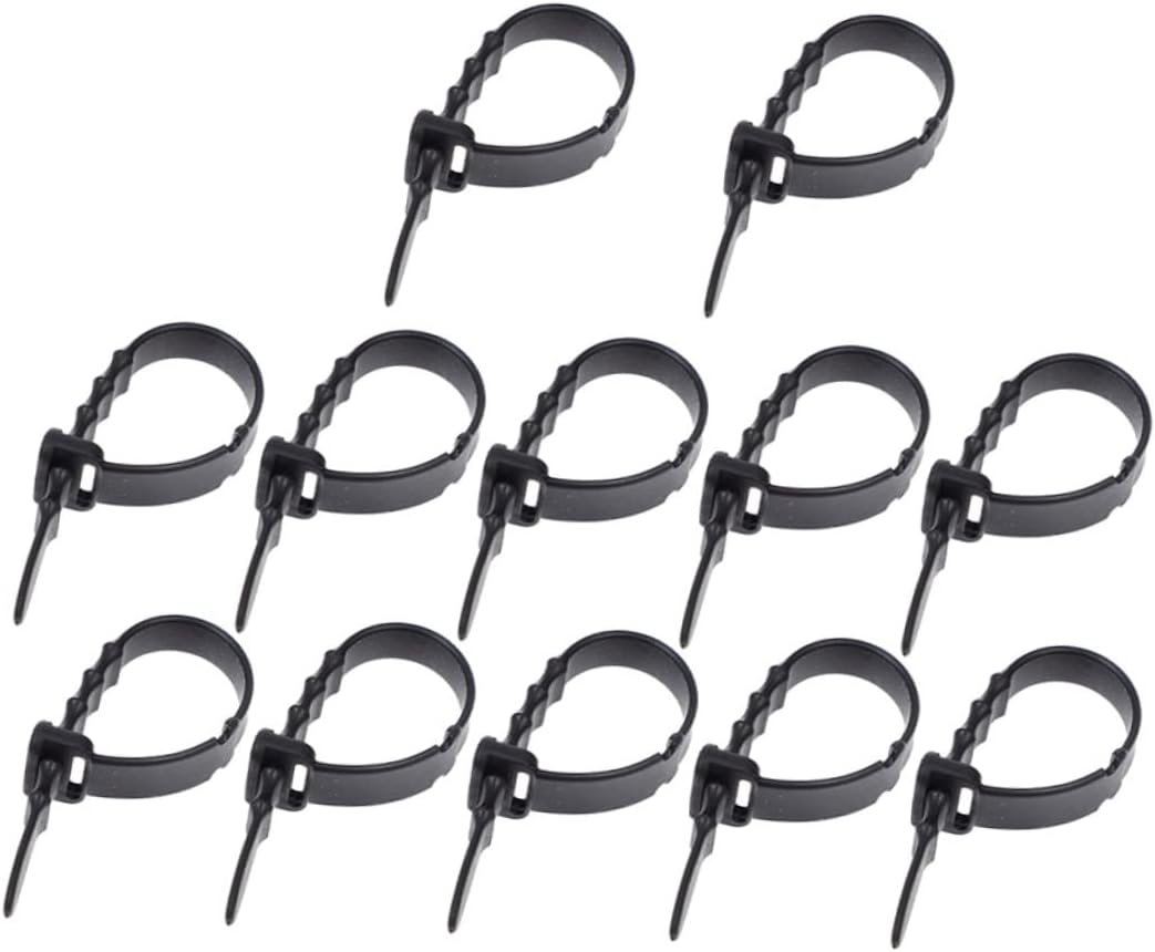 12pcs Silicone Cable Organizer Winder for USB and Headphone Cords Flexible Data Cable Holders for Desk Nightstand