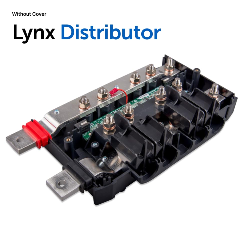 Victron Energy Lynx Distributor - Modular M10 DC Bus Bar with 4 Fuses