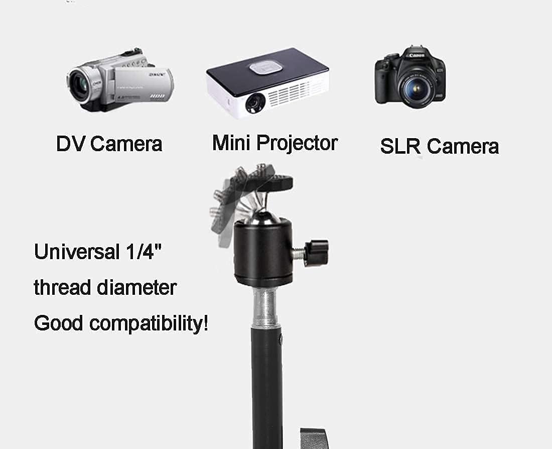 Coret 360 26-60in Mini Projector Stand, Portable Camera Holder with Rotatable Head, Adjustable Height