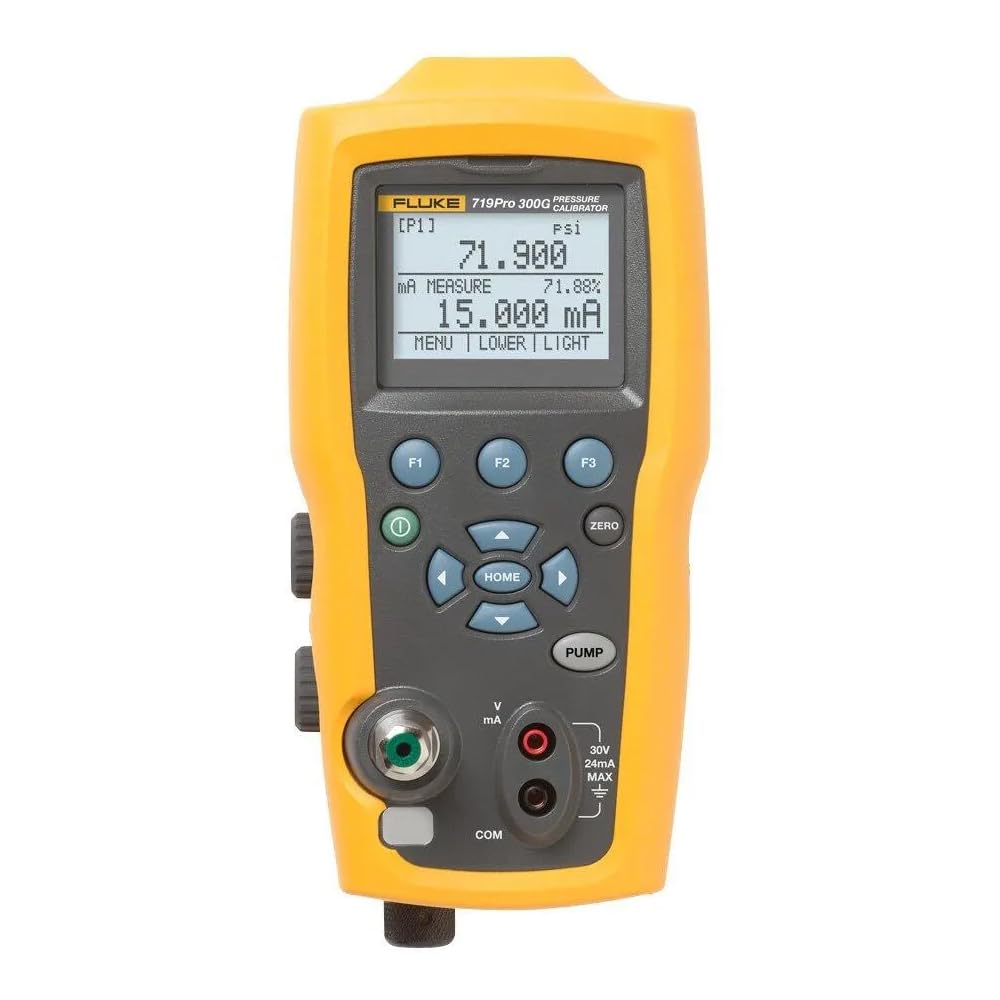 Fluke 719PRO-300G Electric Pressure Calibrator, 300 PSIG, 30 V DC, 9.5" x 4.4" x 2.8"
