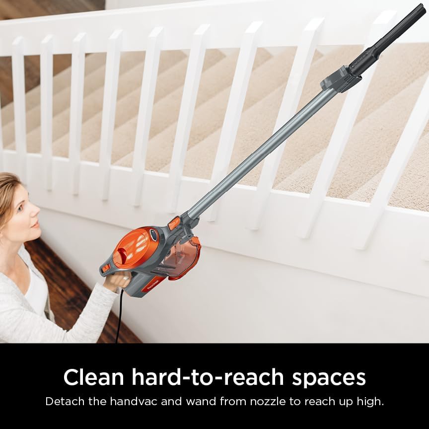 Shark HV302 Rocket Pet Corded Stick Vacuum - Lightweight, Swivel Steering for Carpets & Hard Floors | Includes Hand Vacuum & Tools