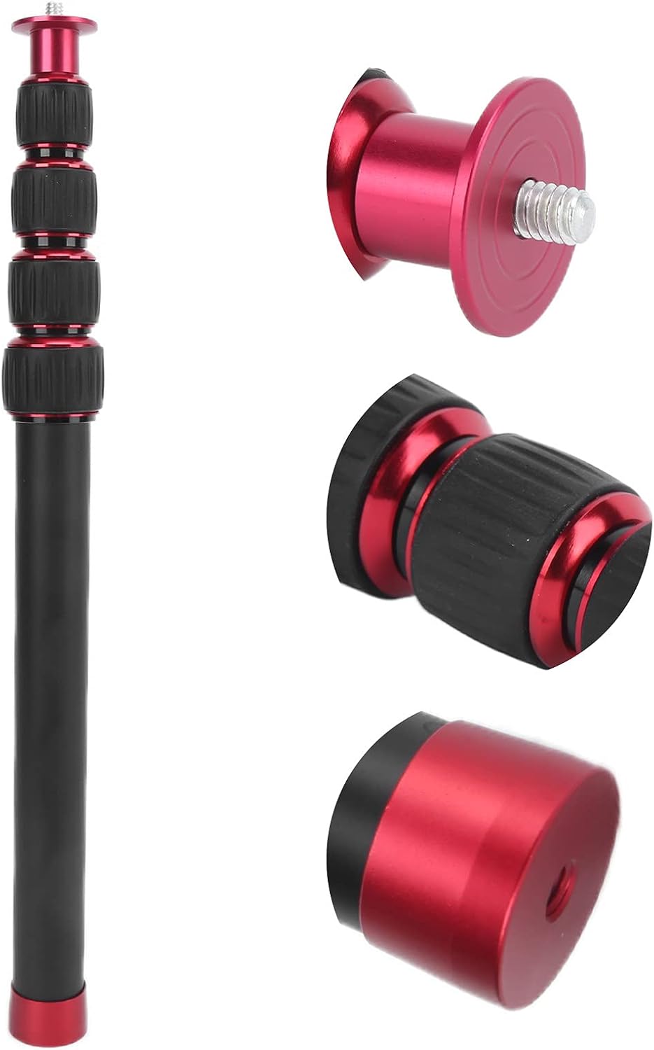Cunyuer LR-255 13.2-42.5in 5 5kg, Camera Monopod, Extension Pole, Section Aluminium Alloy, Black, Supports Compatible