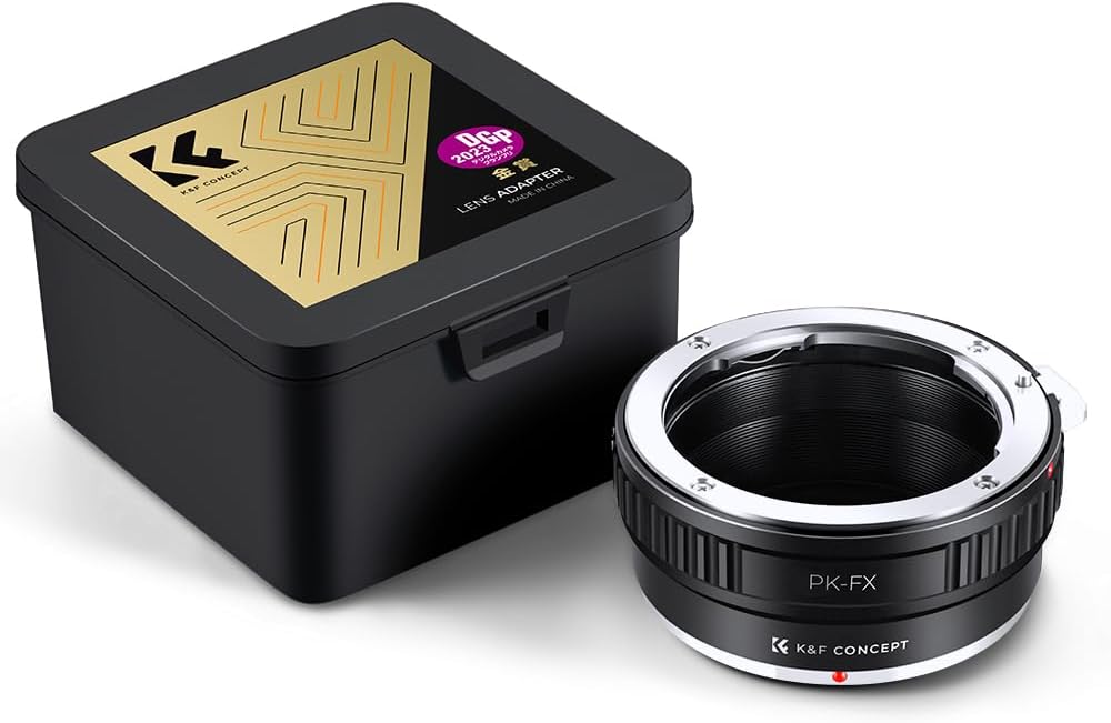 K&F CONCEPT X-Pro1 X-E1 X-M1 Lens Mount Adapter Pentax PK Lens to Fuji FX Mount Camera Adapter Fits