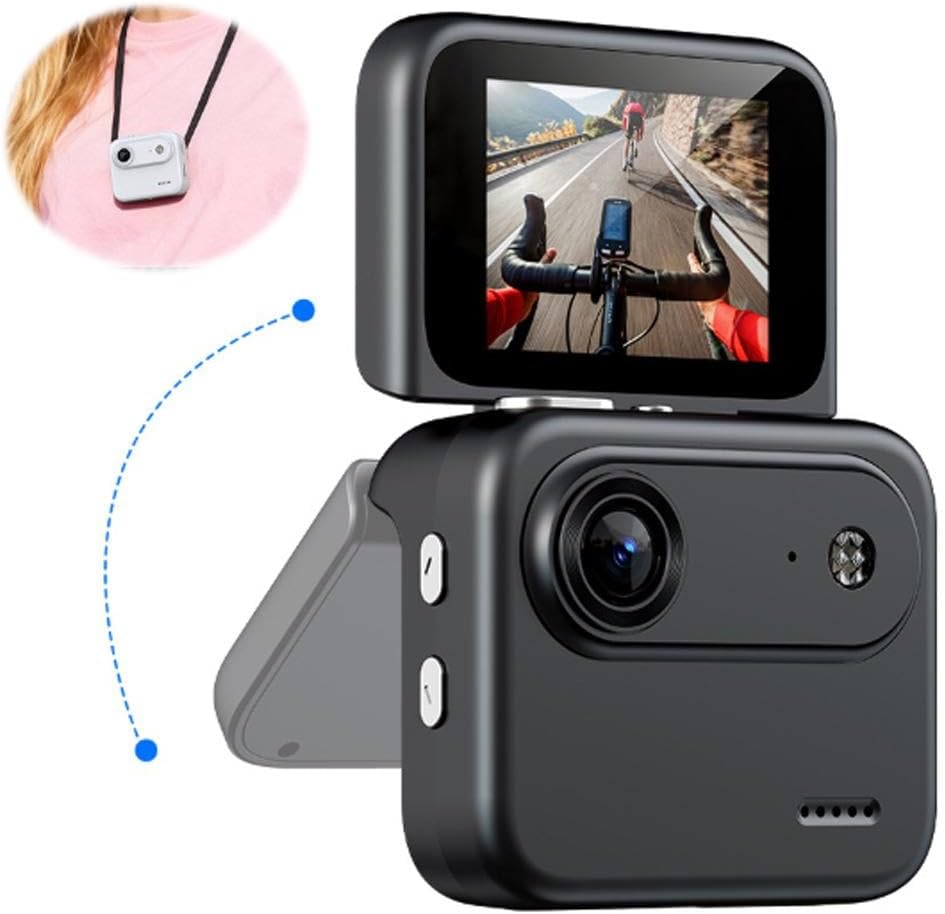 Generic 4K 143 800mAh (32G Multi-Functional Flip Screen Action Camera, HD Wide-Angle Optical Lens, Long Battery Life