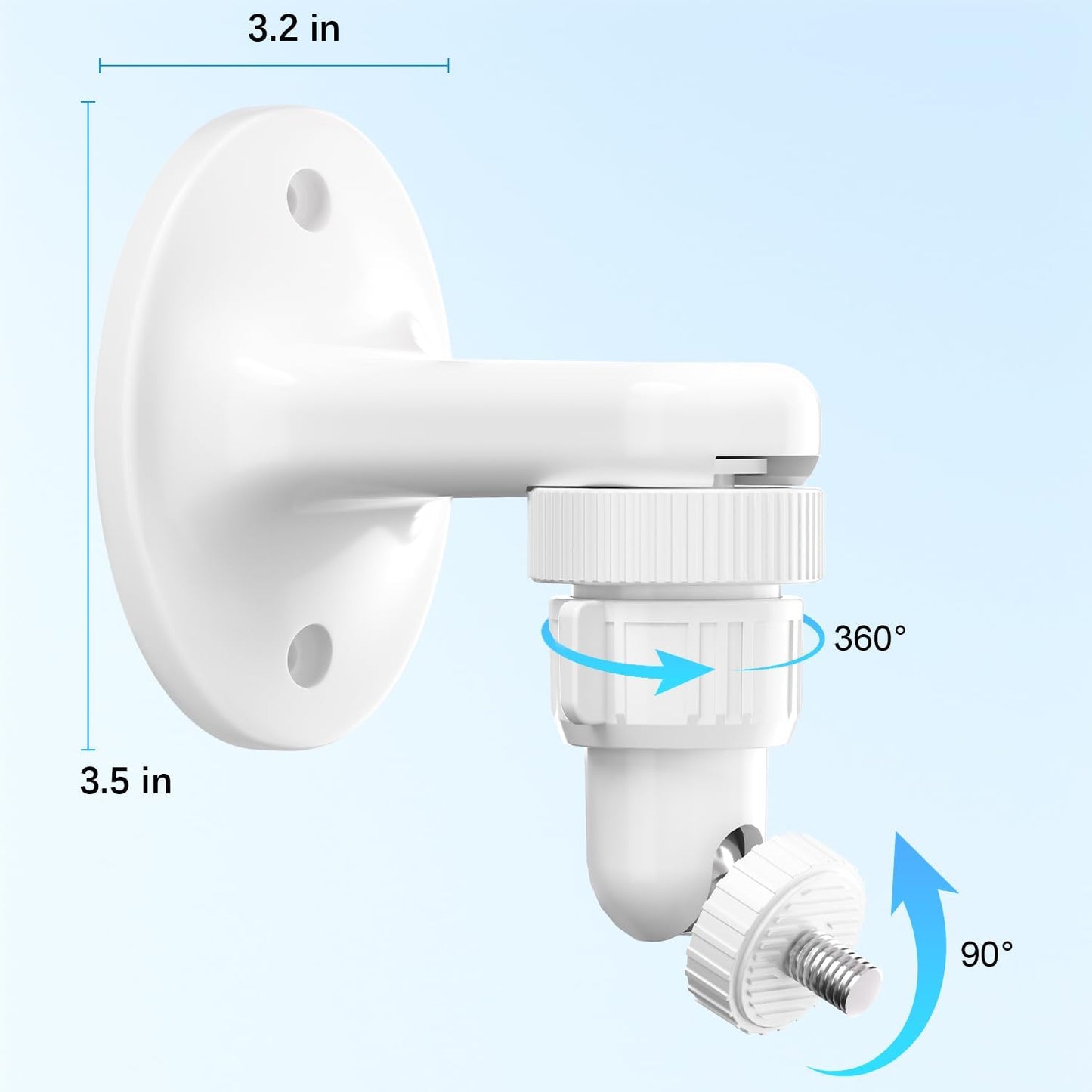2Pack 2/3/4, Adjustable Wall Mount for Arlo Pro, Arlo Pro Arlo Ultra & Essential Spotlight Camera, No Drilling
