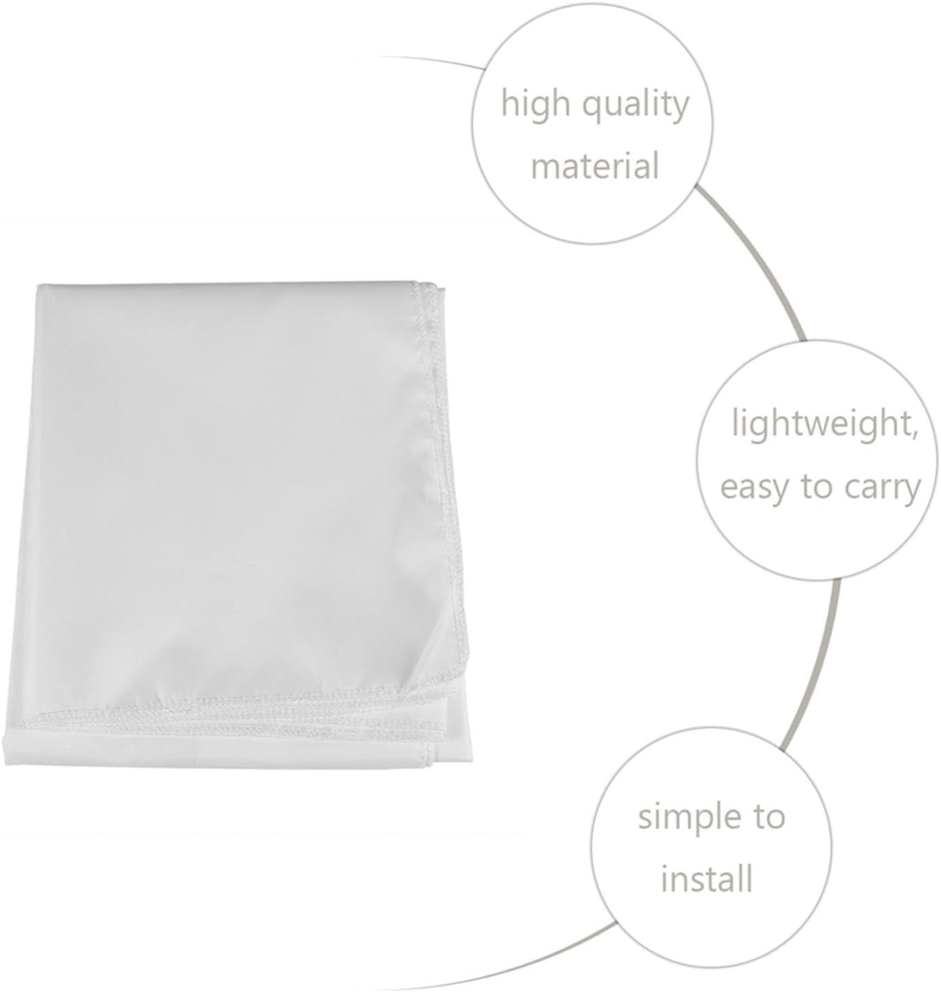 Aramox 60-120 Inch 16:9 (100inch) Projector Screen,Projector Curtain Rear Projection Screen Portable Foldable White