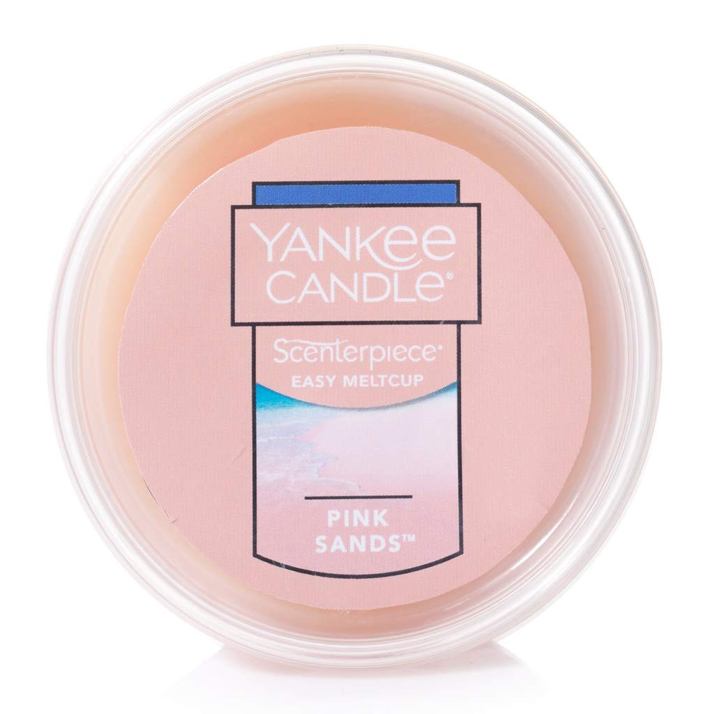 Yankee Candle 2 Units of Pink Sands Scenterpiece Easy Meltcup Wax Melt Cup (NET WT 2.2 OZ | 61g Each)