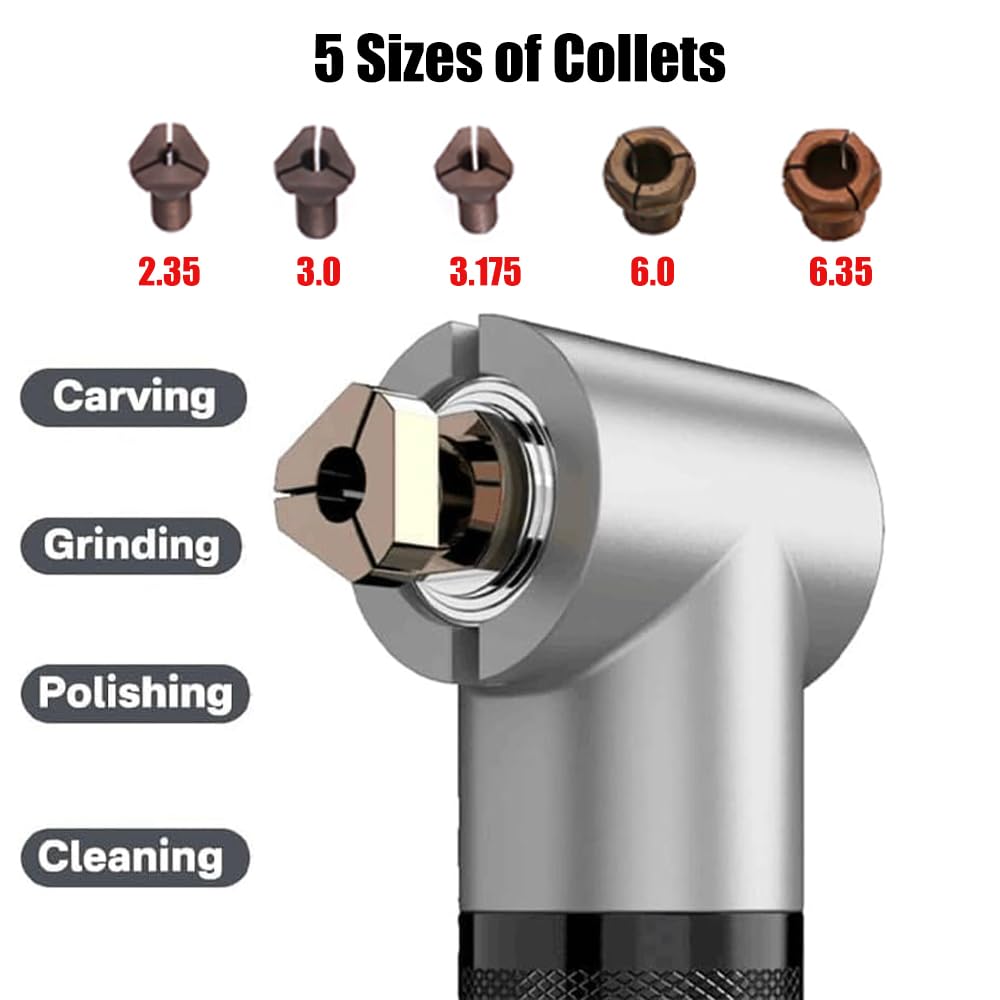 VOTOER 600W Cordless Die Grinder Sander Polisher Grinding Tool for Contour Grinding, Cutting, Engraving, Polishing, Milling, 5 Variable Speeds, 15000 RPM, with Lithium Ion Batteries and Charger