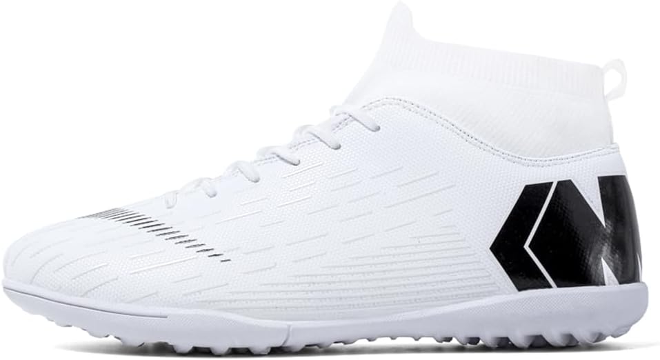 Men's Soccer Cleats Shoes Turf Indoor Football Cleats High Top Breathable Soccer Shoes Outdoor Training TF/AG