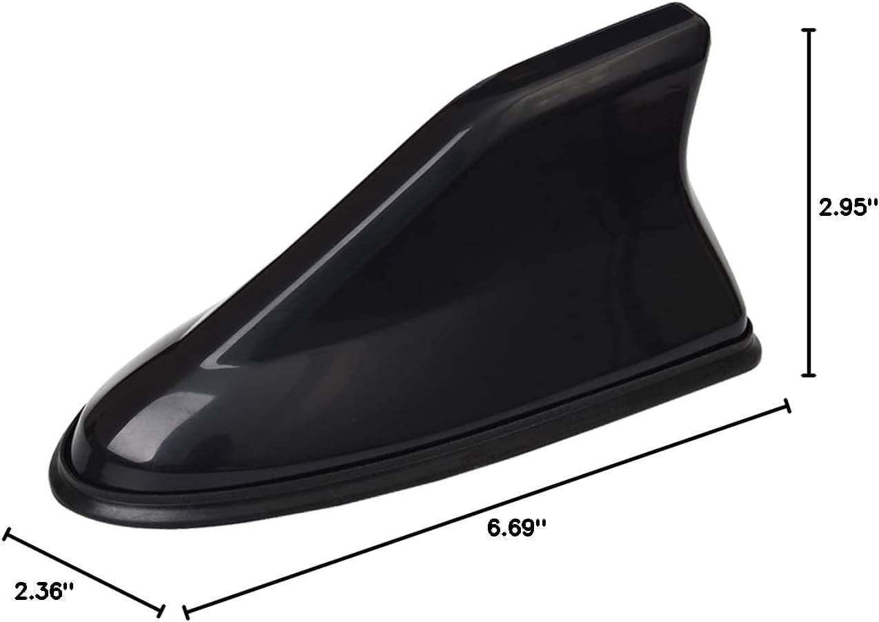BELOMI Car Shark Fin Antenna Cover, Roof Aerial Base AM/FM Radio Signal for Car SUV Truck, Vehicle Shark Fin Shape