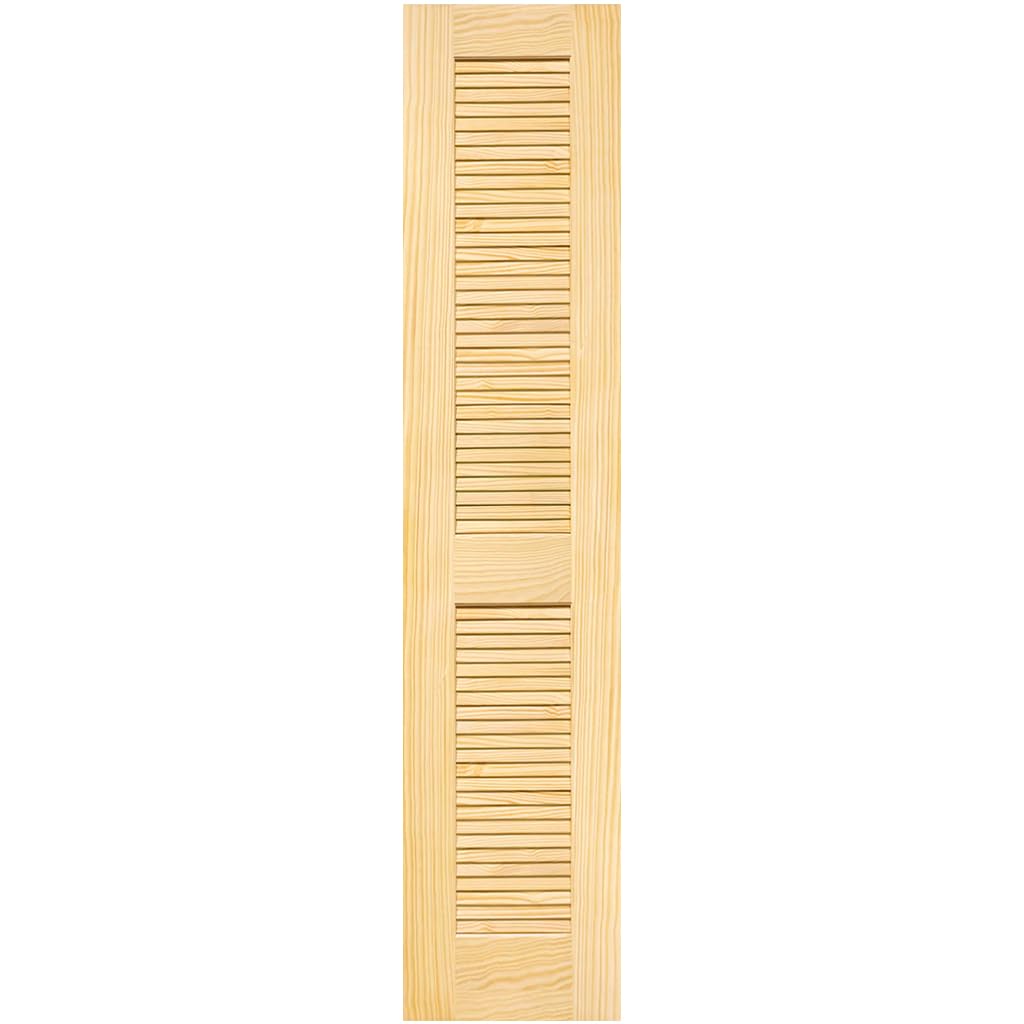 Kimberly Bay Traditional Louver Louver Solid Pine Unfinished Interior Door Slab (18x80)