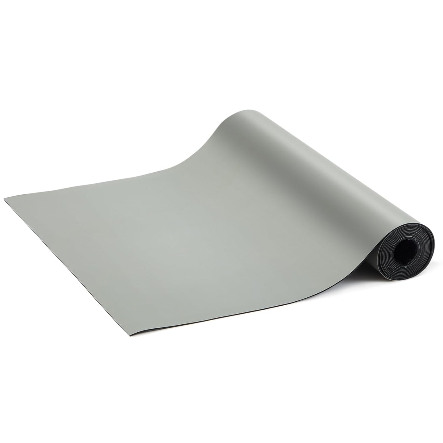 Pangda ESD Mat Roll 2.5 ft X 10 ft High Temperature Rubber ESD Soldering Roll Anti-Static Soldering Heat Resistant Workbench Mat for Electronics Repair PC Building, Gray