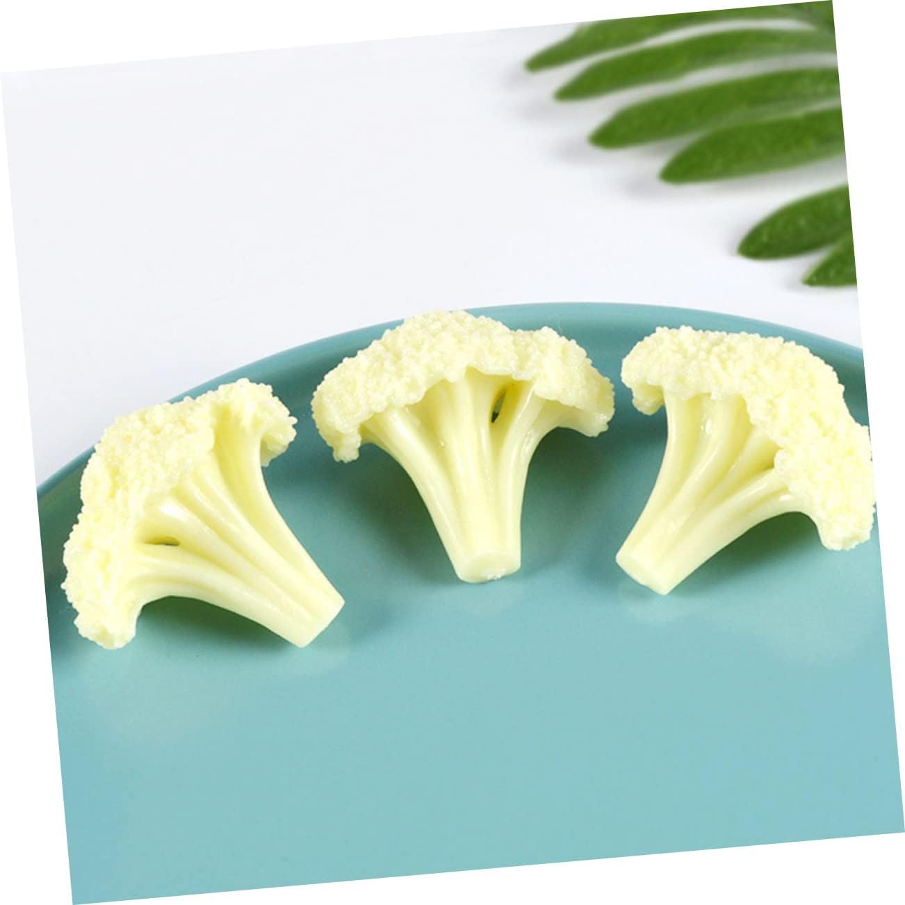 Lifelike Broccoli Slice Model - Realistic Fake Food Display