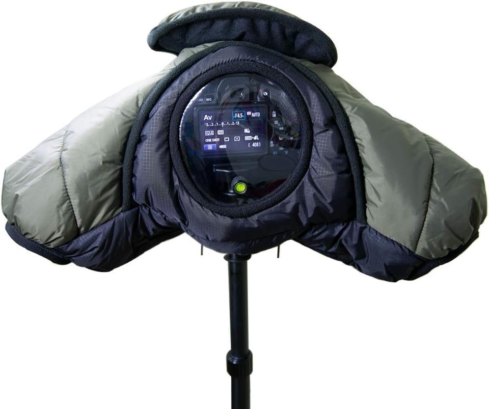 CamRebel 24-70mm, 24-105mm, 15-85mm,18-135mm, 55-205mm, 70-200mm Cold-Proof Warm Cover for DSLR Camera, Camera Rain