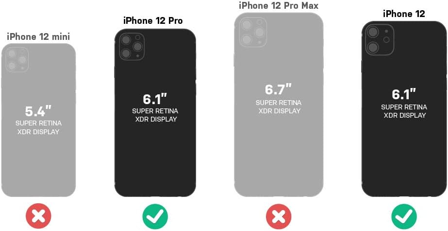 12 12 2) OtterBox TRUSTED GLASS Screen Protector for iPhone & iPhone Pro - CLEAR (GEN (Single unit ships in Polybag