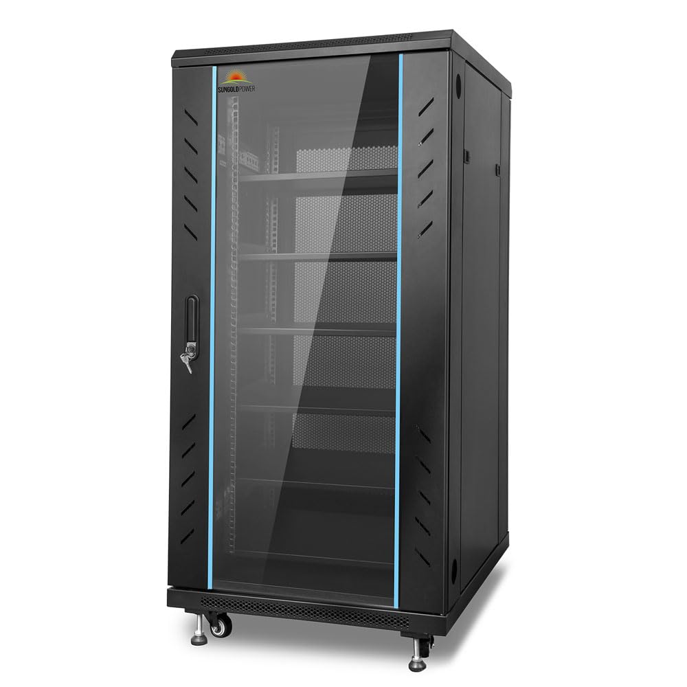SUNGOLDPOWER Enclosed Battery Cabinet 6 Slot with Bus Bar for Lithium Battery，Home Solar and Energy Storage (Enclosed Battery Cabinet)