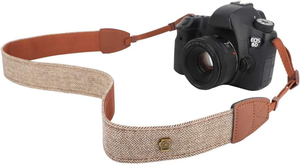 MoKo Camera Strap, Premuim Cotton Canvas Braided Adjustable Universal Sling Shoulder Neck Belt for All DSLR Digital