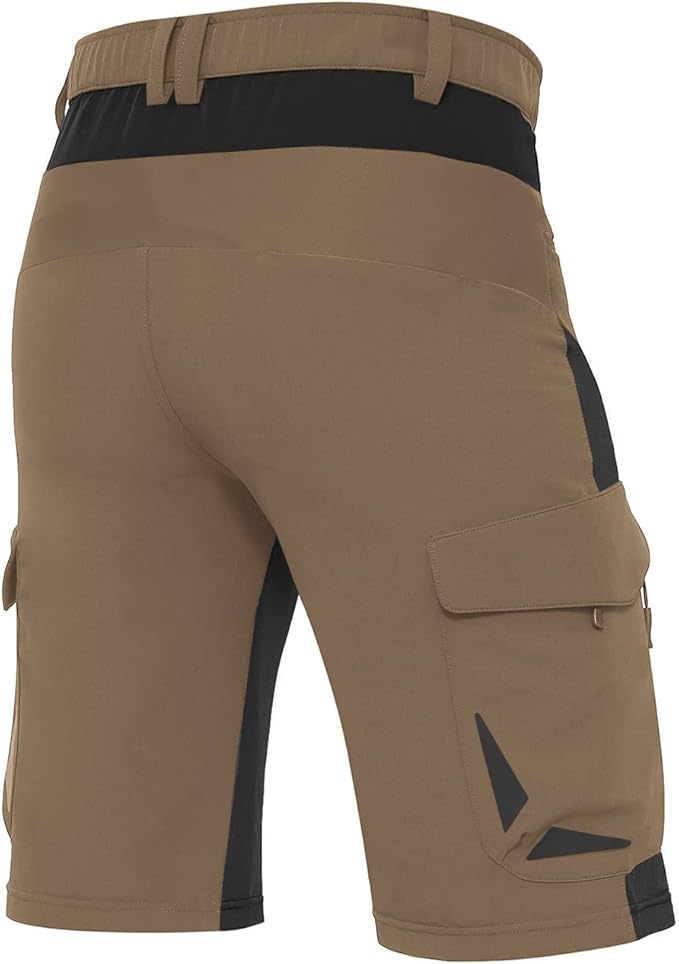 XKTTAC Men's Outdoor Quick Dry Lightweight Stretchy Shorts for Hiking, Tactical, Camping, Travel with 6 Pockets