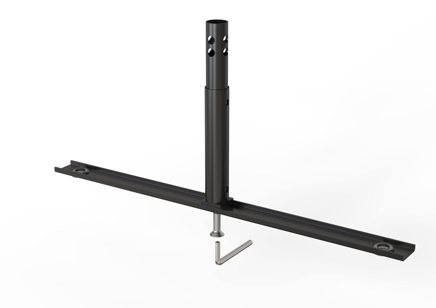 Angry Bull Barricades Barricade in a Box 2.0 - Heavy Duty Interlocking Steel Barricade, 8.5 Ft. (Black, Flat feet)