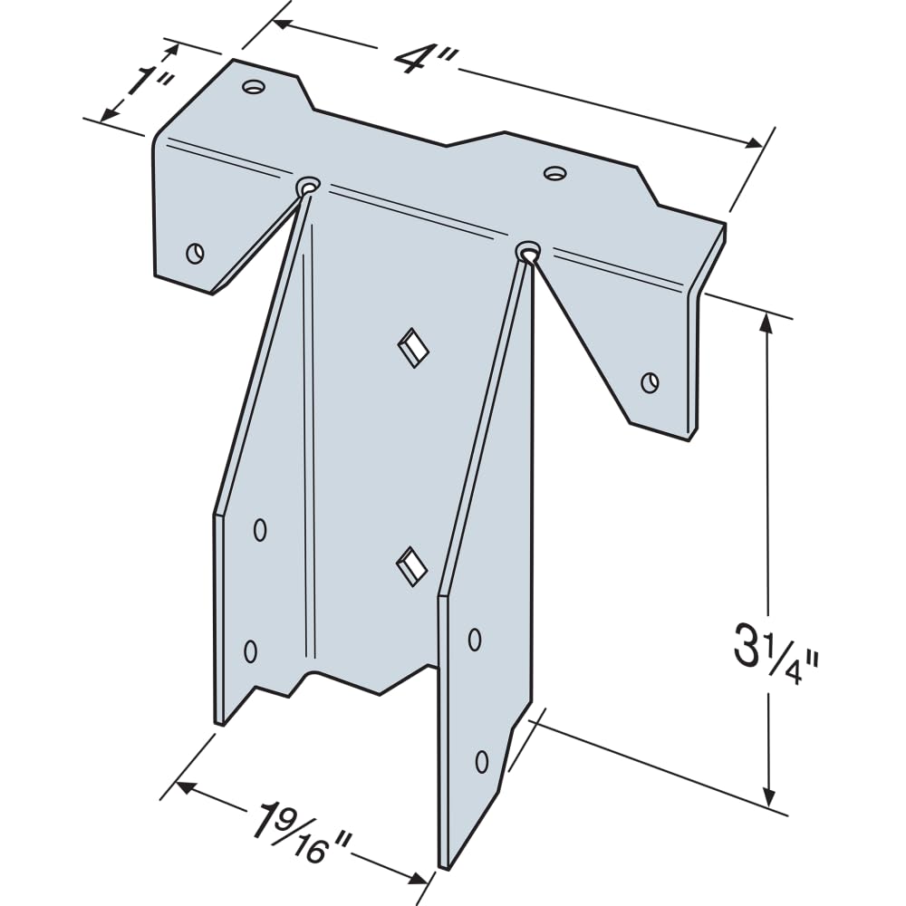 Simpson Strong-Tie RR RR Galvanized Ridge Rafter Connector for 2x6 (Pack of 50)