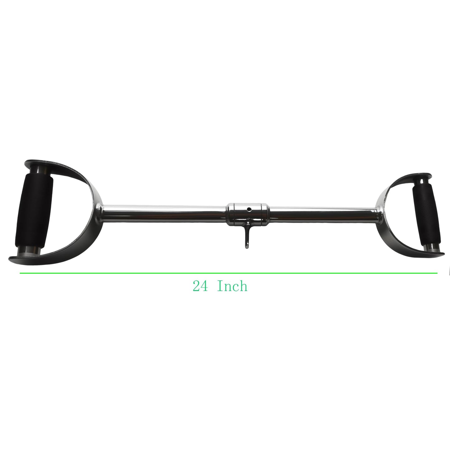 yuhqc LAT Pull Down Bar Press Down Bar Cable Machine Attachment Multi Gym Attachment Solid Steel Tricep V-Bar (24 Inch)