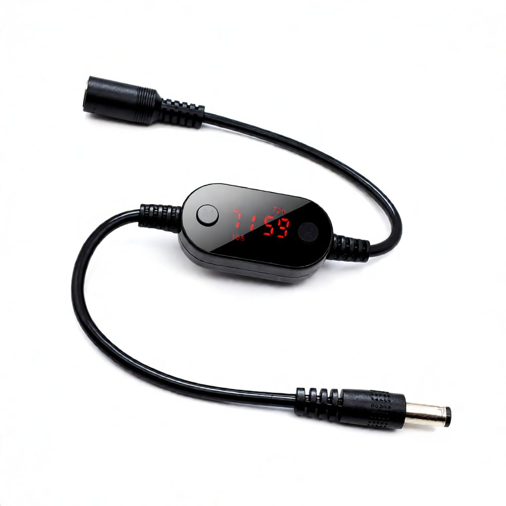 24/48/72H 5V-15V 5.5x2.1mm 24/7 Automatic DC Router Rebooter Cable - Fixes Constant Internet Drops & Wi-Fi Lag - Auto