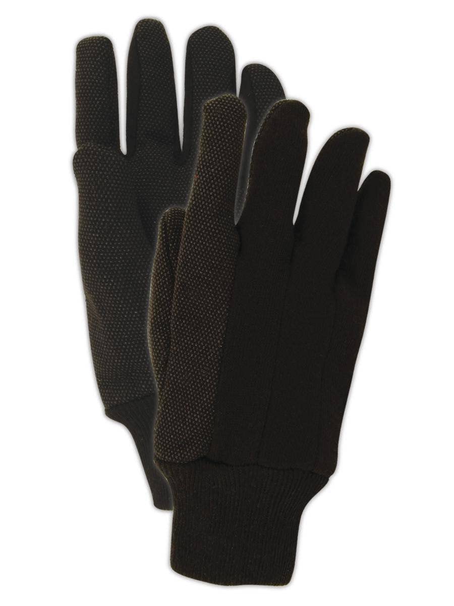 MAGID T92CP MultiMaster T92P PVC Dotted Jersey Gloves, Natural Brown, Ladies (Fits Medium) (300 Pair), 8/M