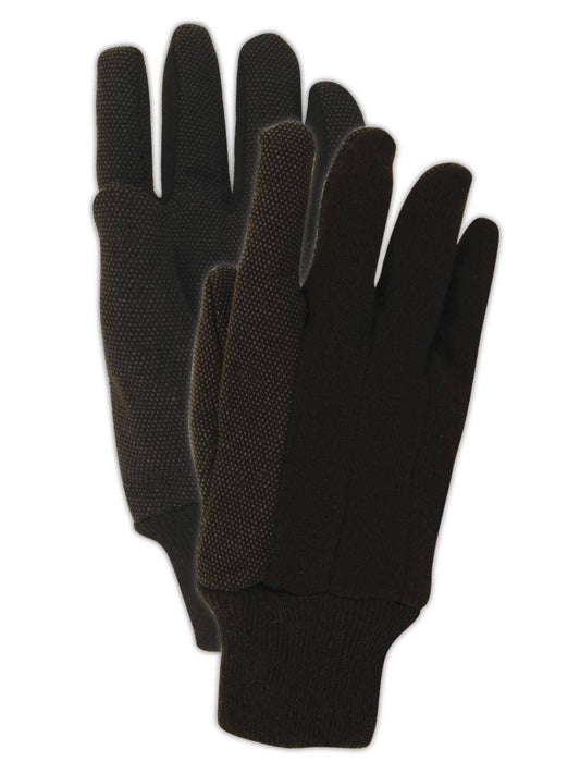 MAGID T92CP MultiMaster T92P PVC Dotted Jersey Gloves, Natural Brown, Ladies (Fits Medium) (300 Pair), 8/M