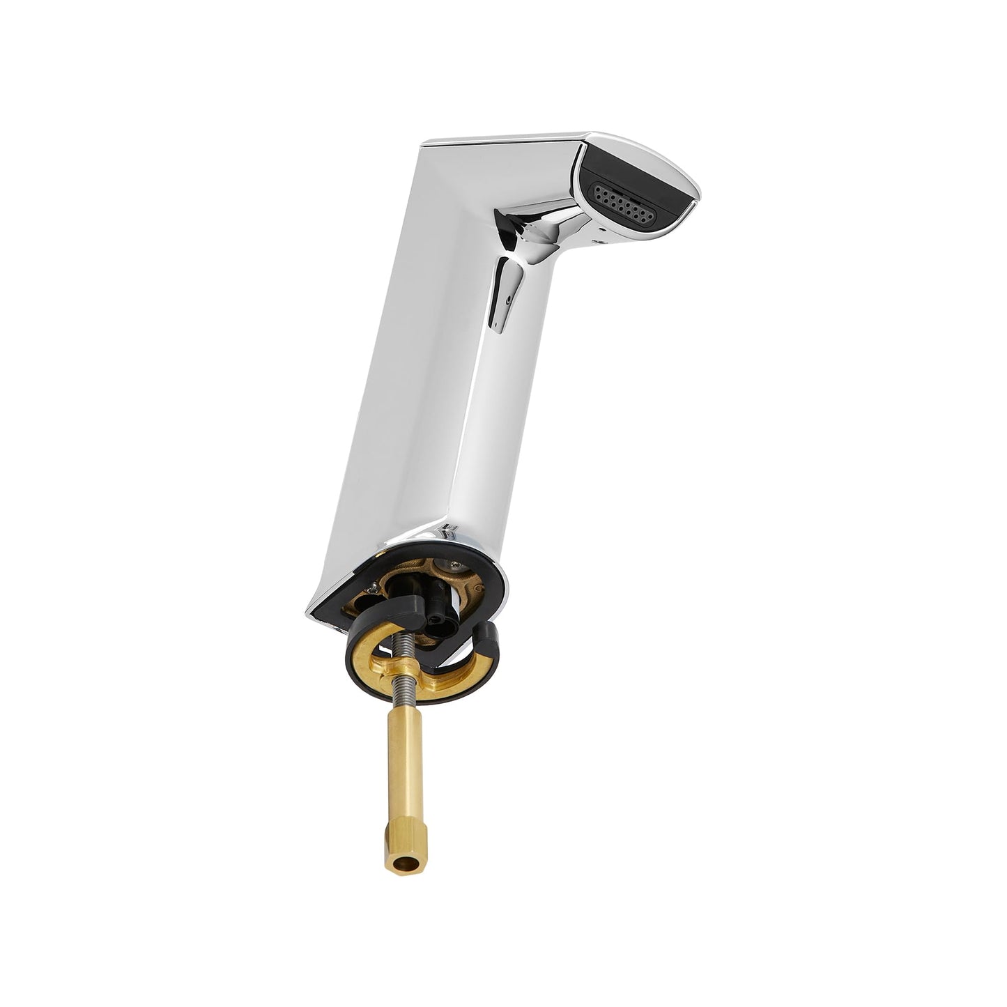 Sloan BASYS EFX-250 Sensor Activated Touch-Free Faucet, Commercial Grade w/Mounting Hardware & Back-Check Tee - 0.5 GPM Battery-Powered Deck-Mounted Mid Body, Polished Chrome Finish, 3324005