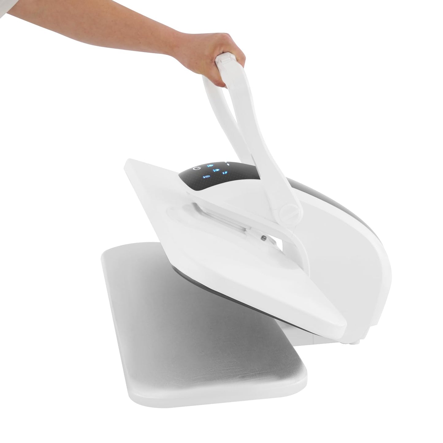 35.8" Large Steam Iron Press with LED Touch Screen Professional Iron Press Machine Vapor Press with 5 Fabric Settings & Steam Burst Function for Home Business 35.2oz Capacity Water Tank (Detachable)