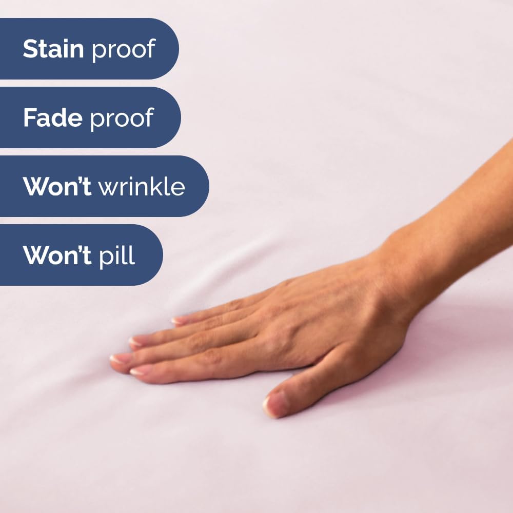 RV Short Queen Sheet Set - Soft, Breathable & Cooling 4-Piece Bedding for Trailers | Fits 8” to 12” Mattresses - Lavender Pink