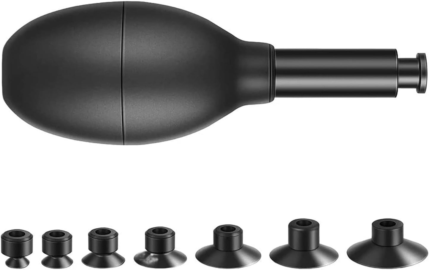 LOXGO 7pcs (12/15/20/25/30/35/40mm) Vacuum Suction Pen Kit with Sucker Camera Lens Pick-up Tool Remover Oval Sucking