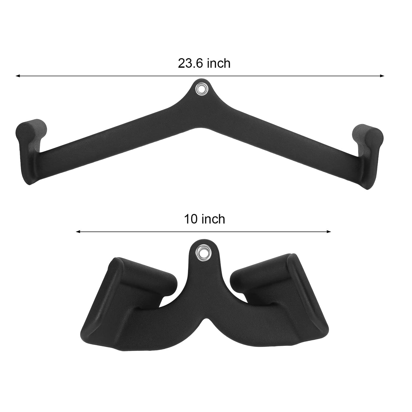 Junkin 19 Pieces LAT Pull Down Bars Cable Machine Attachments for Home Gym Triceps Rope Pull Down Equipment Weight Machine Accessories for Fitness Workout Strength Training