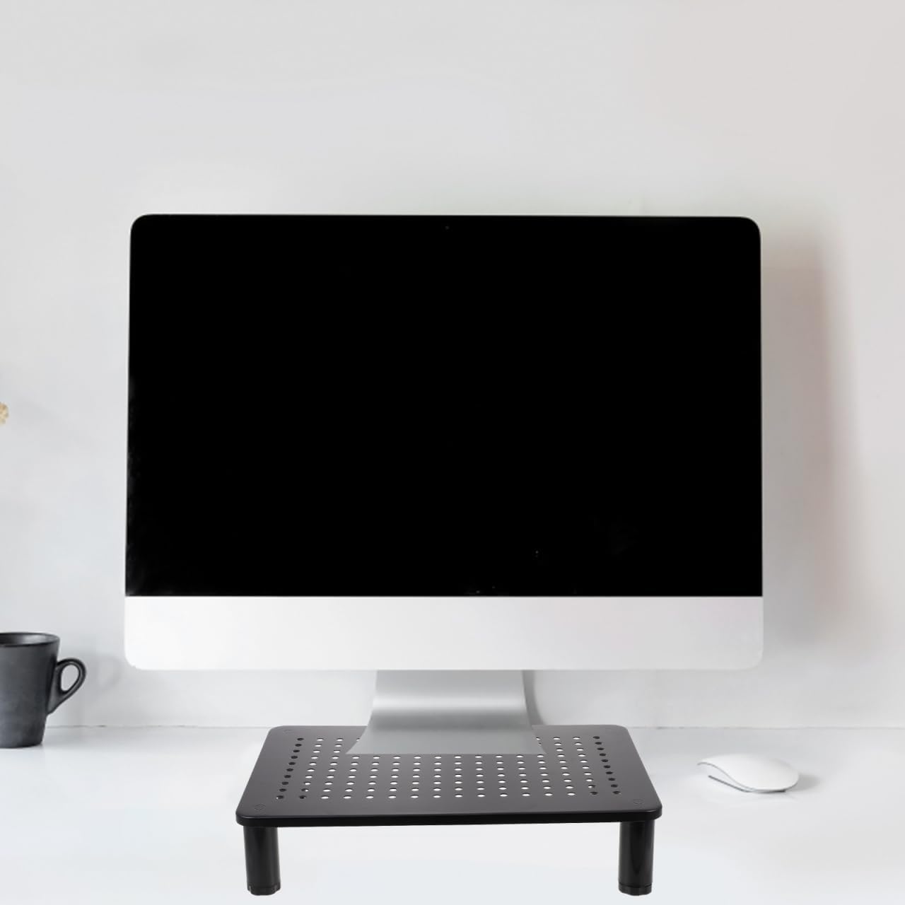 Settings ARTIBETTER Adjustable Computer Monitor Stand Riser with Level Height Up to Load Sturdy Desktop Organizer