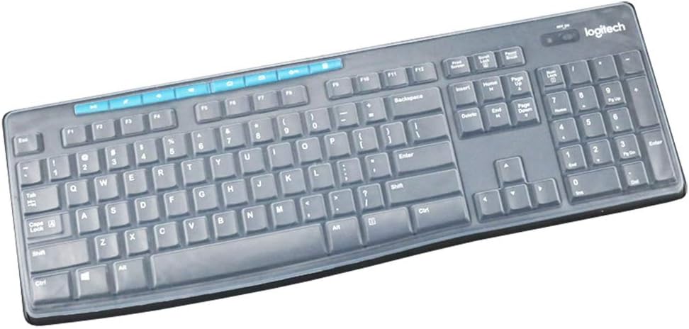 JuYuish MK370 MK270 K200 K260 K270 MK200 MK260 Ultra Thin Desktop Silicone Clear Keyboard Cover Skin Protector