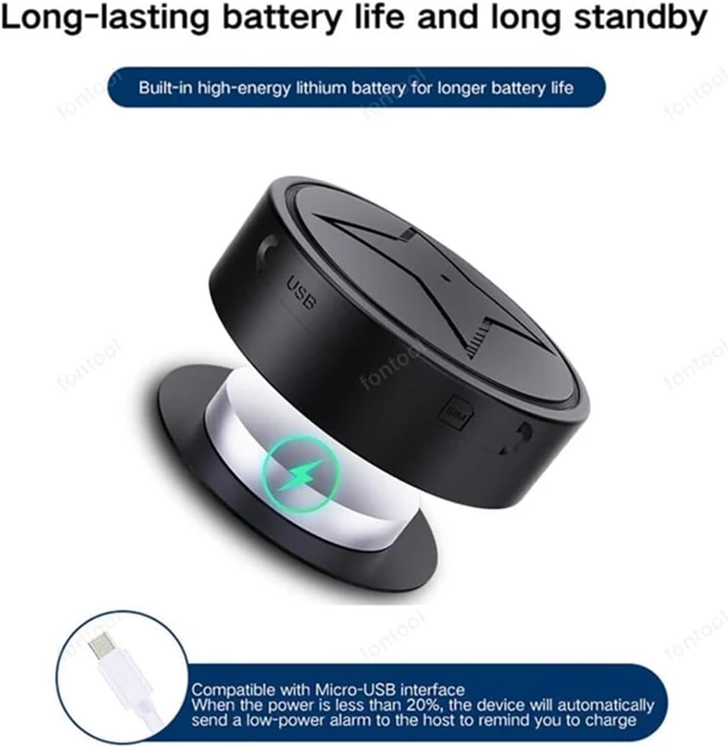 Jequemu 2026 PG12-6) GPS Tracker for Vehicles, No Subscription, GPS Strong Magnetic Vehicle Anti-Lost Tracker, Smallest