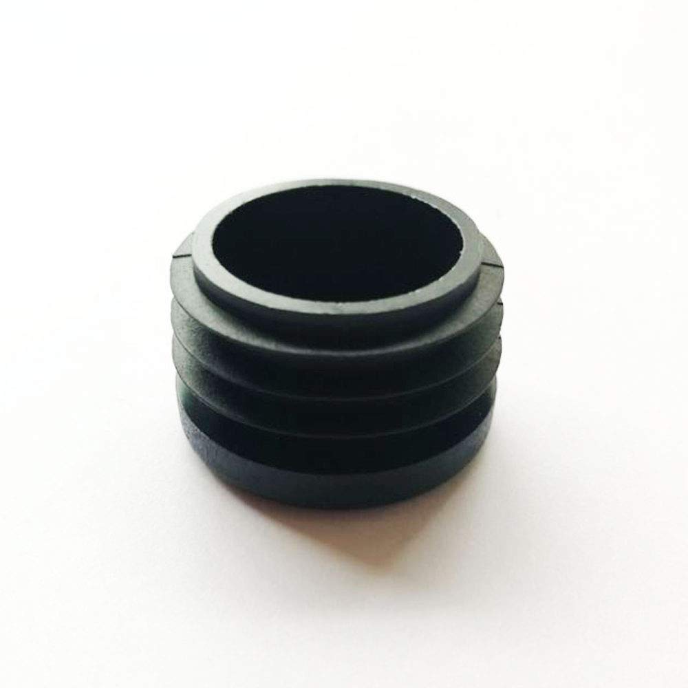 CaSuTong 4 Pack 1 Inch Round Plastic Plug, Pipe Tubing End Cap, Glide Insert Furniture Finishing Plug for Round Metal Tube