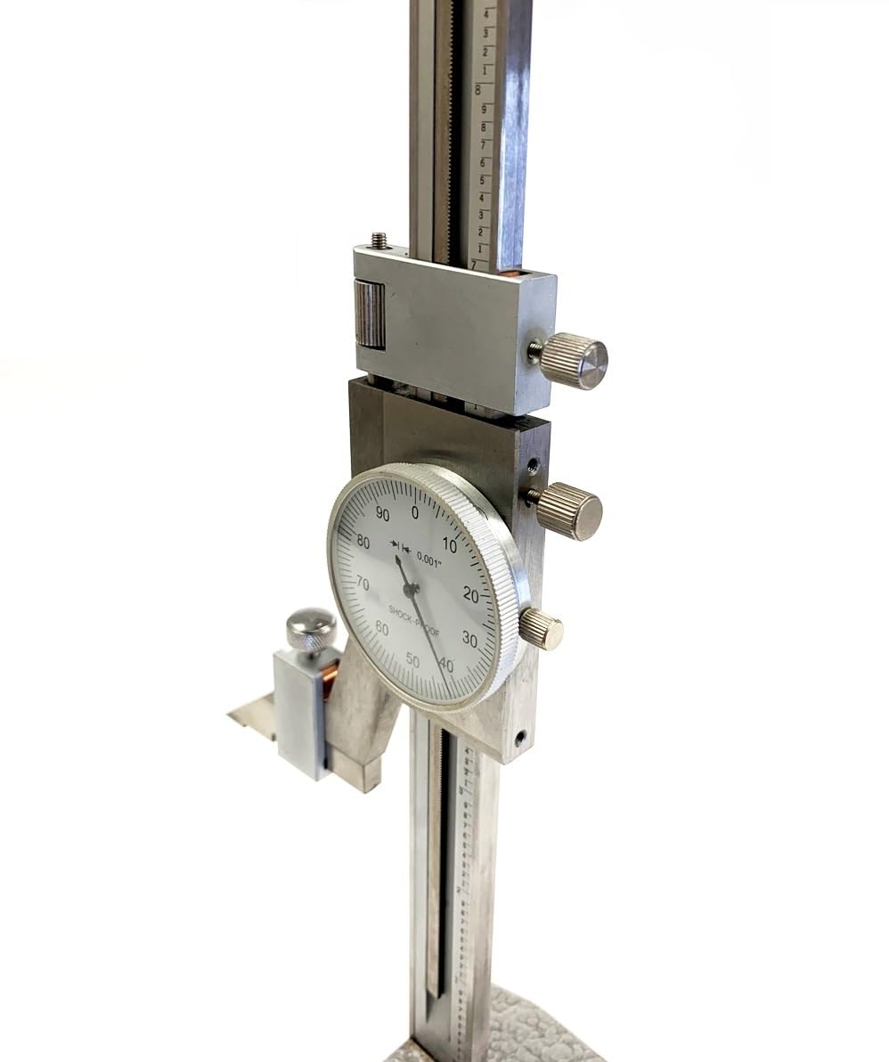 HHIP 4300-0028 Stainless Steel Dial Height Gage, 0 - 6" Size