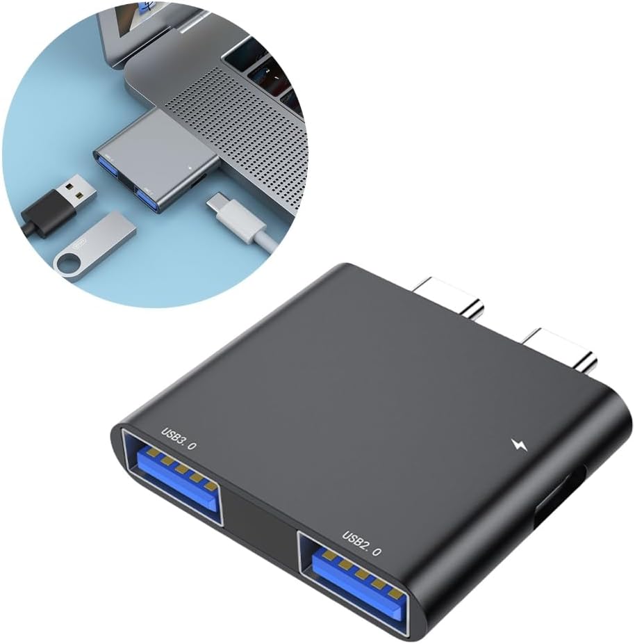 ESTCNK High Speed USB C Laptop Docking Station Notebook Multiports Adapter Converter Expansion Hubs for Office