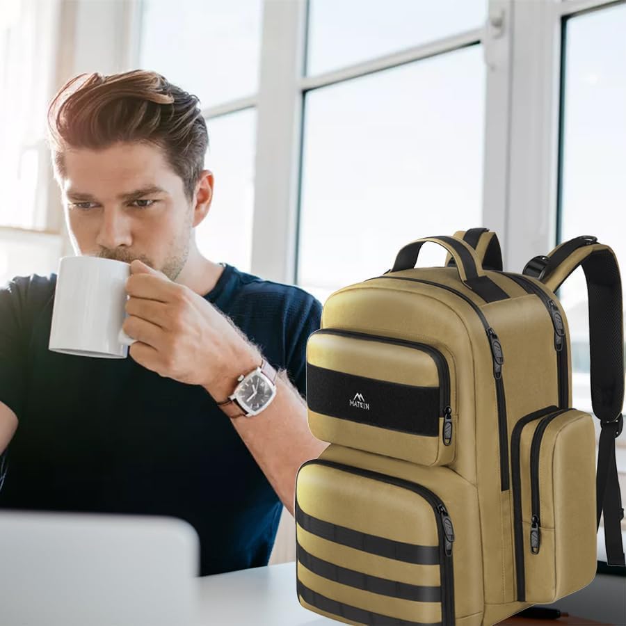 Backpack 15.6 Inch Backpack Daypack MATEIN Lunch for Men, Travel Laptop Insulated Cooler Bag Lunch box Rucksack, Extra